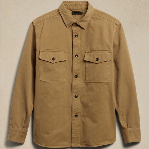 Banana Republic Tan Shirt Jacket - Picture 1 of 2